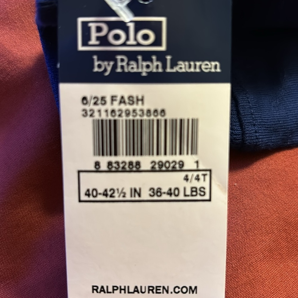 Polo Ralph Lauren boys long sleeve T-Shirt. Size 4T - Picture 6 of 7